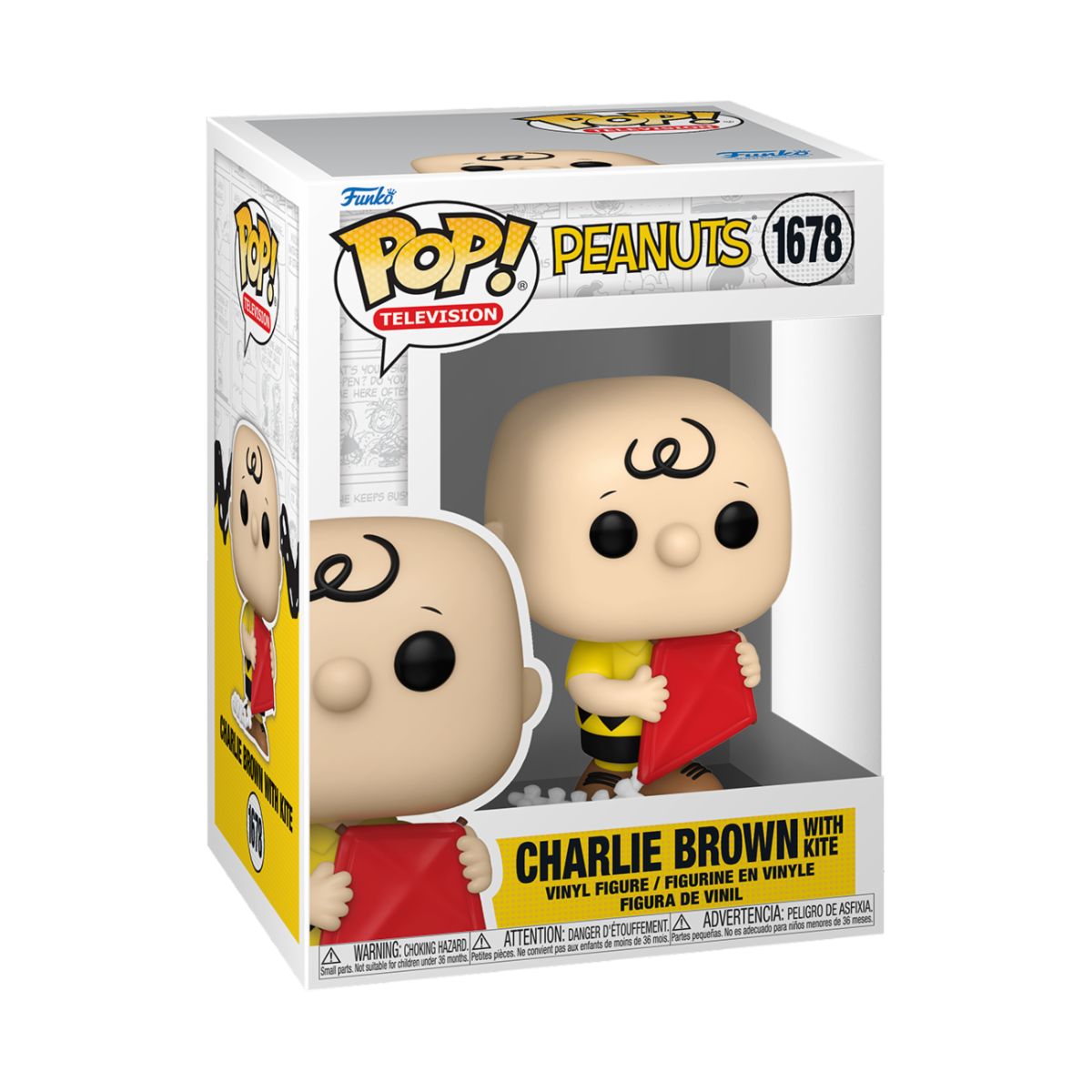 Peanuts - POP! Charlie Brown w/Kite *Pré-Venda*