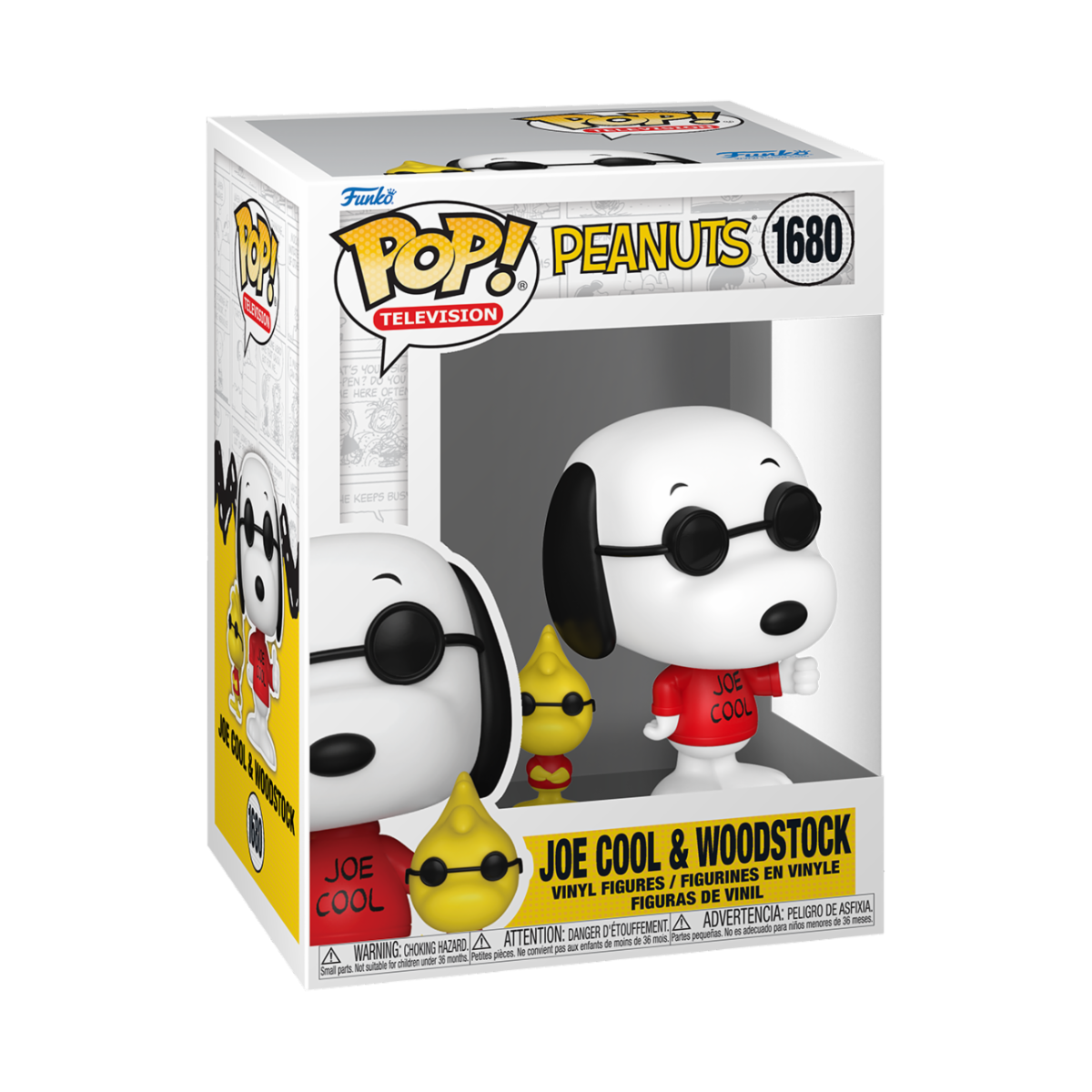 Peanuts - POP! Joe Cool w/Woodstock *Pré-Venda*