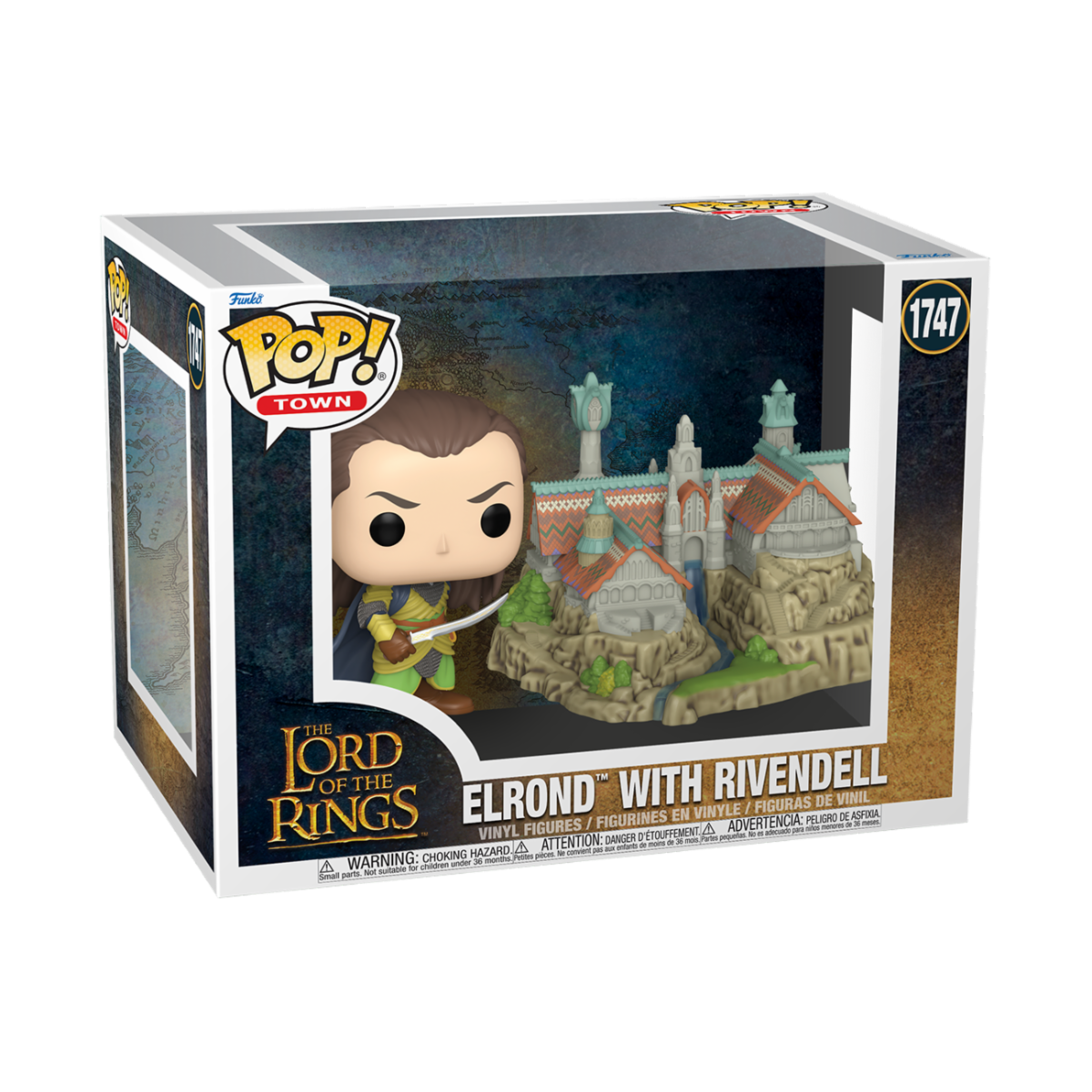 Senhor dos Anéis - POP! Elrond & Rivendell *Pré-venda*