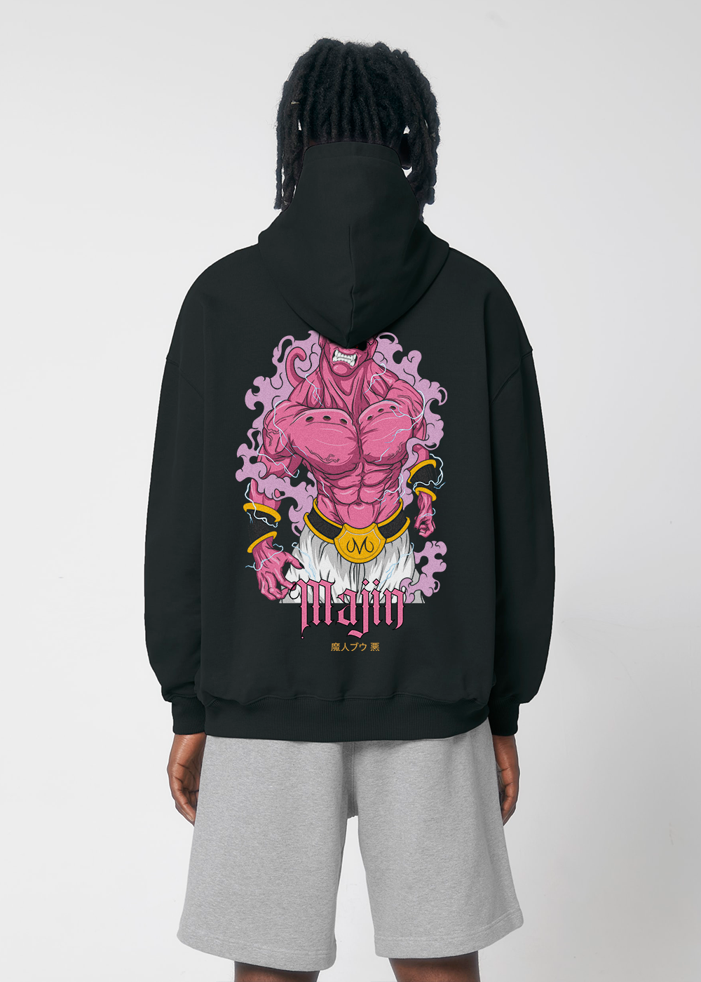 MADE IN JAPAN - MAJIN® OVERSIZE BLACK HOODIE