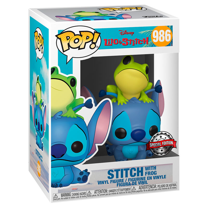 Lilo & Stitch - POP! Stitch w/ Frog  *Pré-Venda*