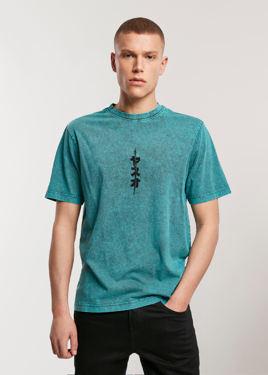 MADE IN JAPAN x FTW - THE UNFORGIVEN® TEAL BLACK ACID T-SHIRT