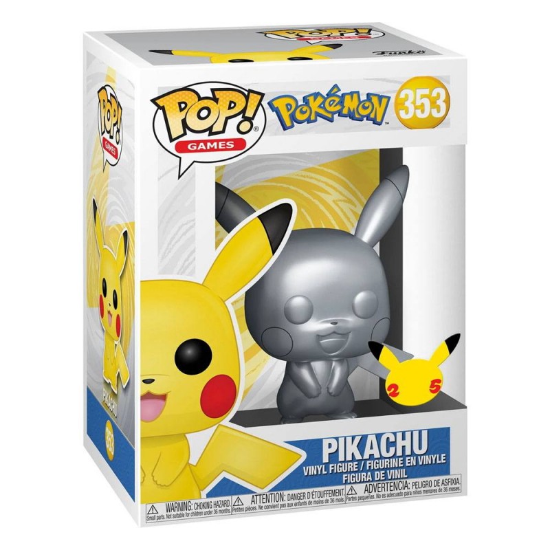 Pokémon - POP! Pikachu Silver Metallic